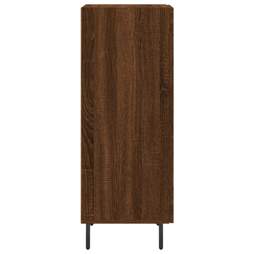 vidaXL Szafka, brązowy dąb, 34,5x34x90 cm, materiał drewnopochodny