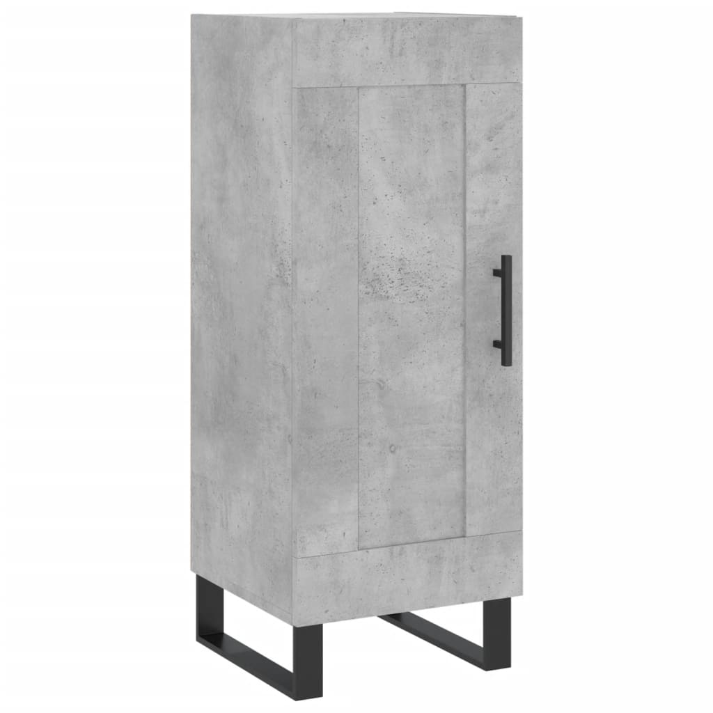 vidaXL Szafka, szarość betonu, 34,5x34x90 cm, materiał drewnopochodny