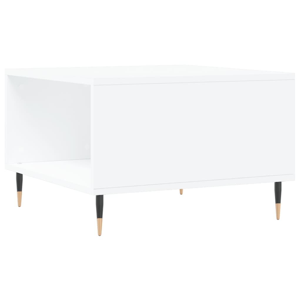 vidaXL Stolik kawowy, biały, 55x55x36,5 cm, materiał drewnopochodny