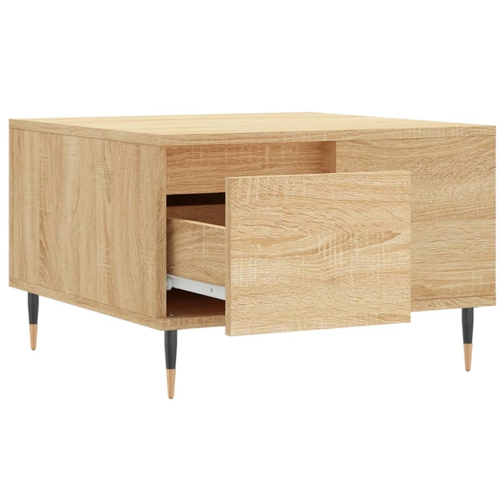vidaXL Stolik kawowy, dąb sonoma 55x55x36,5 cm materiał drewnopochodny