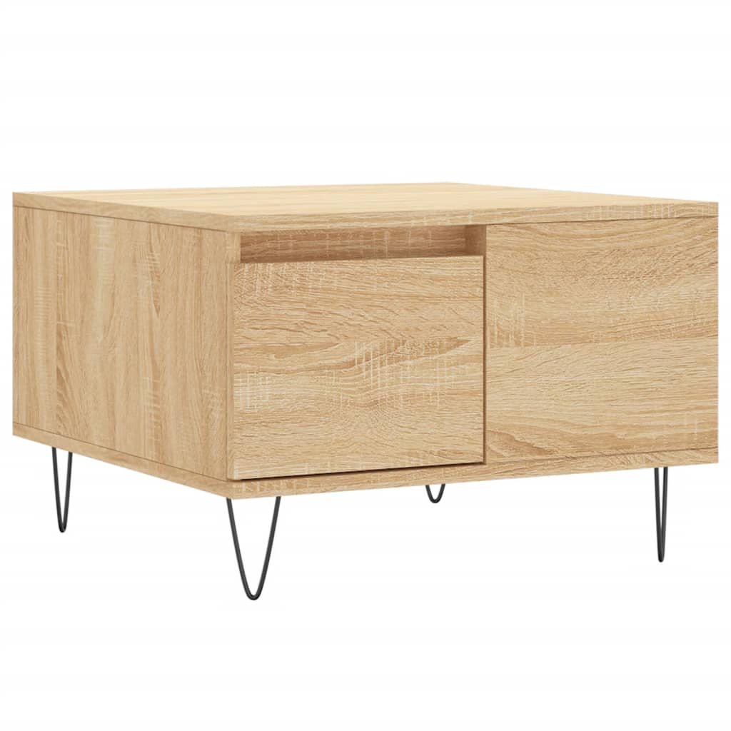 vidaXL Stolik kawowy, dąb sonoma 55x55x36,5 cm materiał drewnopochodny