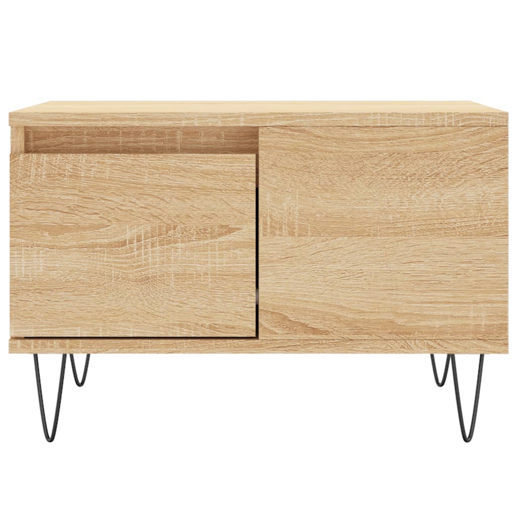 vidaXL Stolik kawowy, dąb sonoma 55x55x36,5 cm materiał drewnopochodny