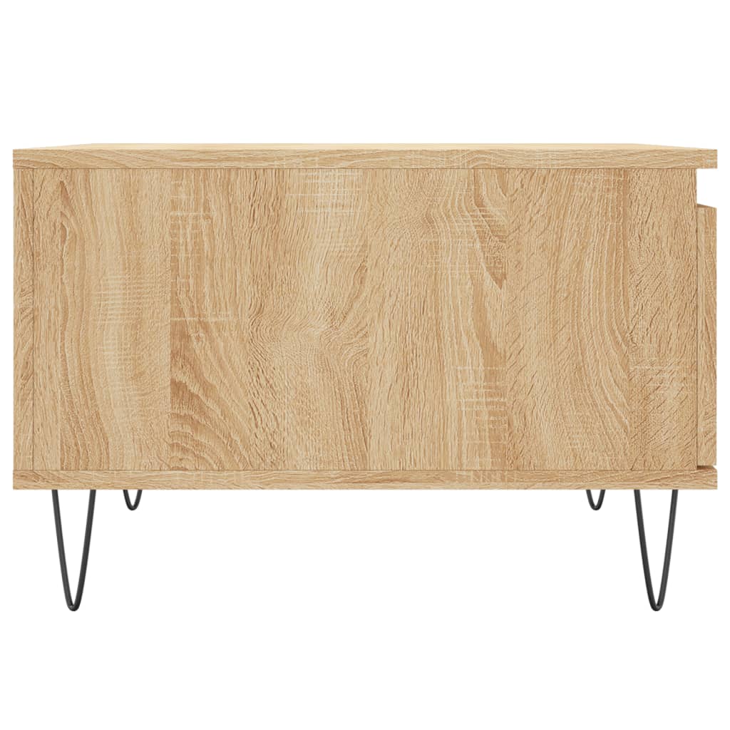 vidaXL Stolik kawowy, dąb sonoma 55x55x36,5 cm materiał drewnopochodny