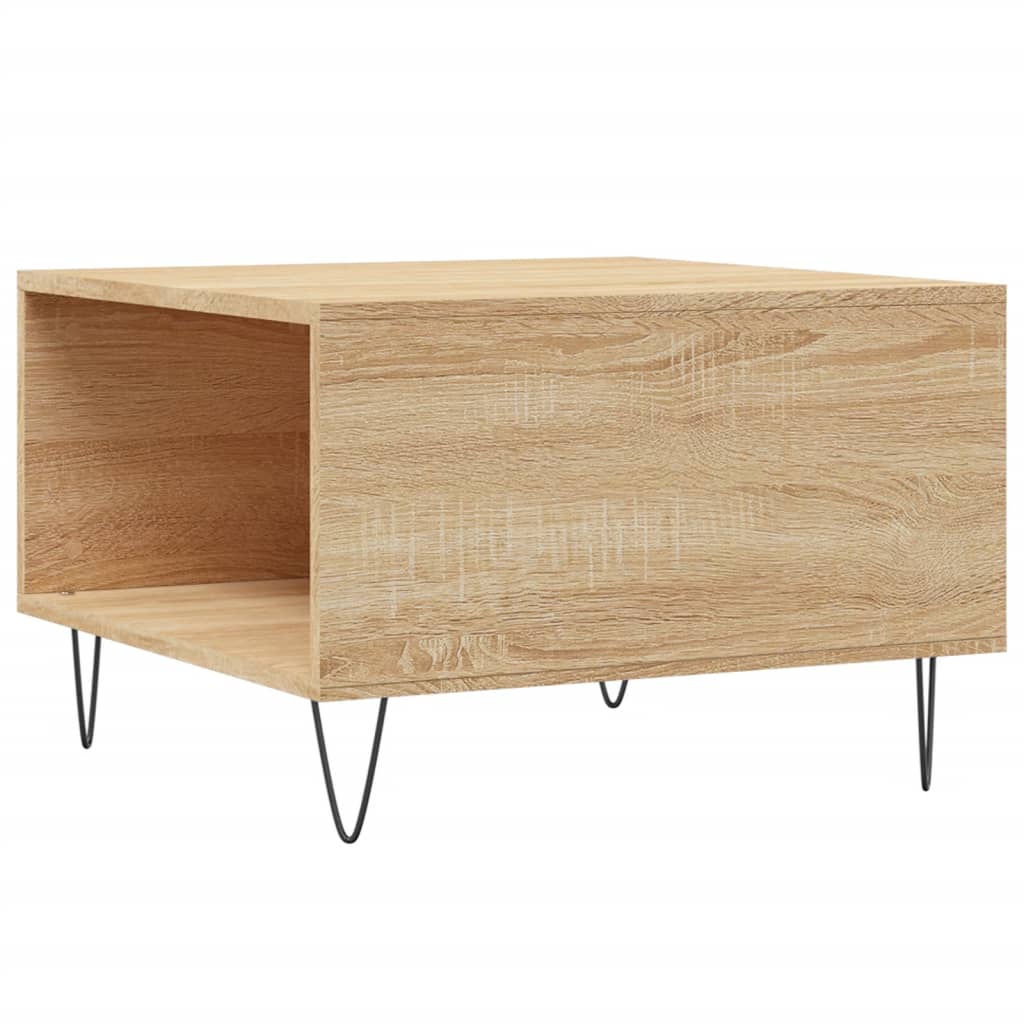 vidaXL Stolik kawowy, dąb sonoma 55x55x36,5 cm materiał drewnopochodny