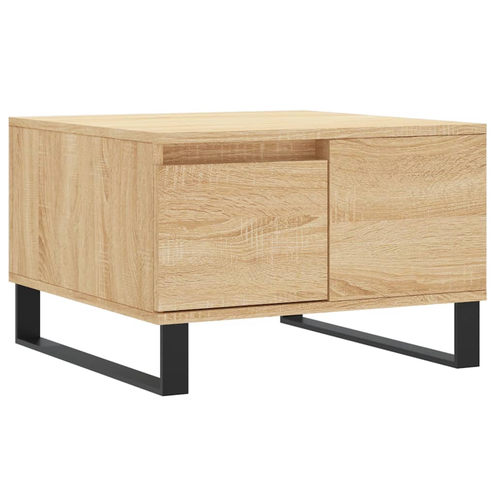 vidaXL Stolik kawowy, dąb sonoma 55x55x36,5 cm materiał drewnopochodny