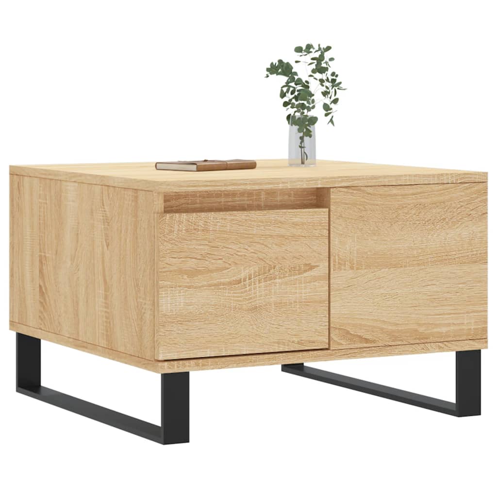 vidaXL Stolik kawowy, dąb sonoma 55x55x36,5 cm materiał drewnopochodny