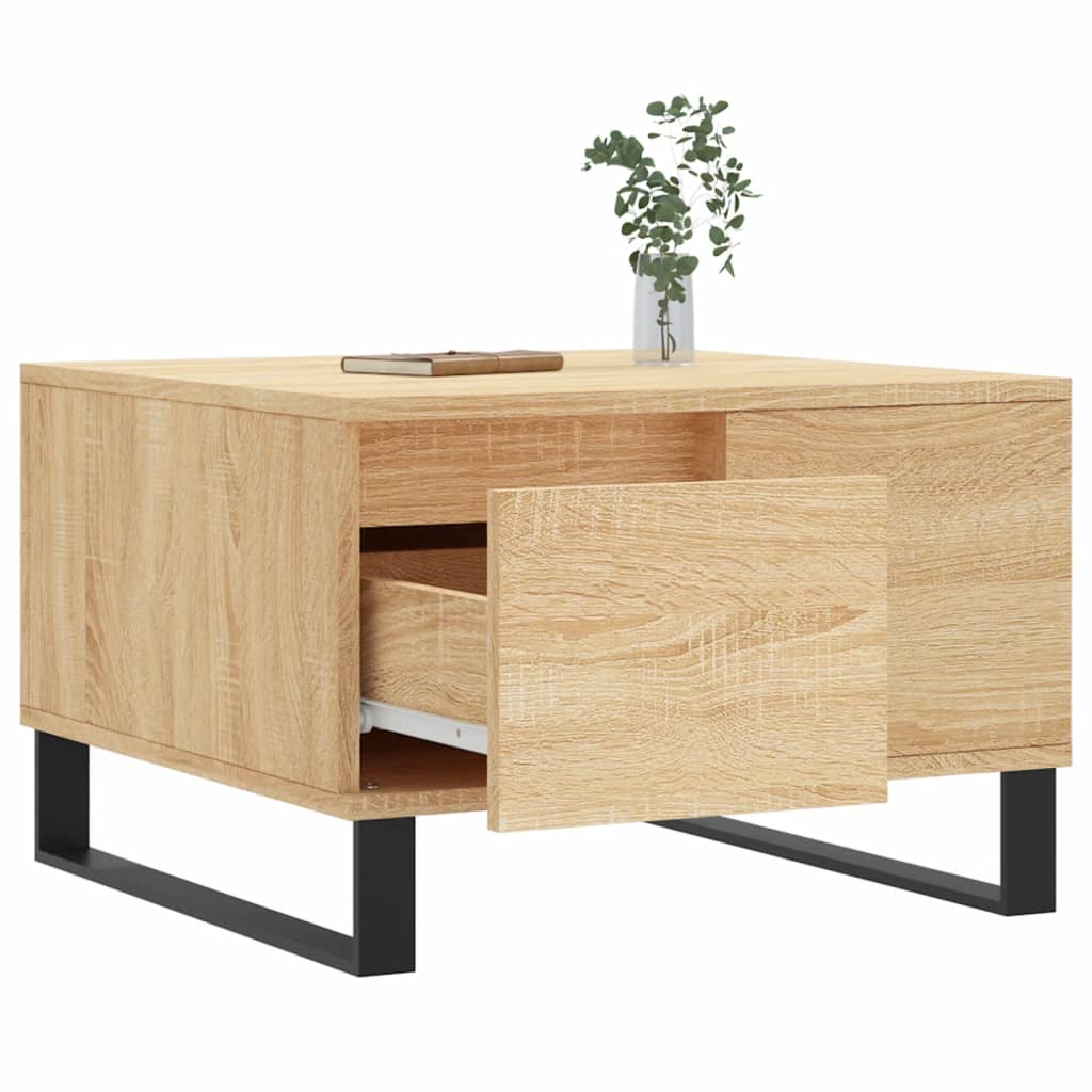 vidaXL Stolik kawowy, dąb sonoma 55x55x36,5 cm materiał drewnopochodny