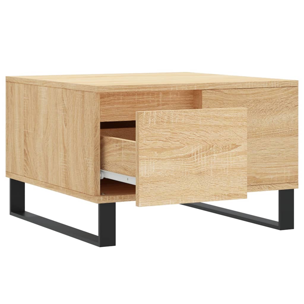 vidaXL Stolik kawowy, dąb sonoma 55x55x36,5 cm materiał drewnopochodny