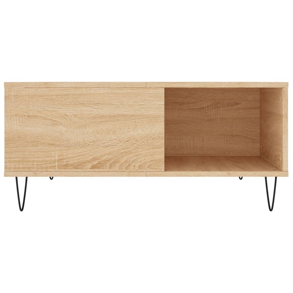 vidaXL Stolik kawowy, dąb sonoma 80x80x36,5 cm materiał drewnopochodny