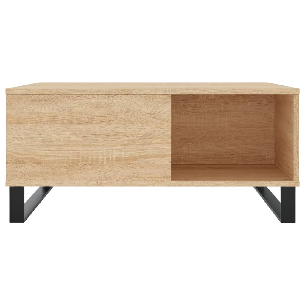 vidaXL Stolik kawowy, dąb sonoma 80x80x36,5 cm materiał drewnopochodny