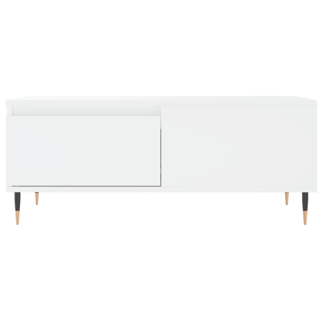 vidaXL Stolik kawowy, biały 90x50x36,5 cm, materiał drewnopochodny