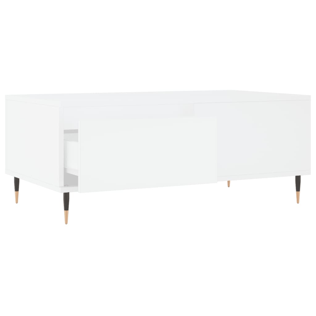 vidaXL Stolik kawowy, biały 90x50x36,5 cm, materiał drewnopochodny