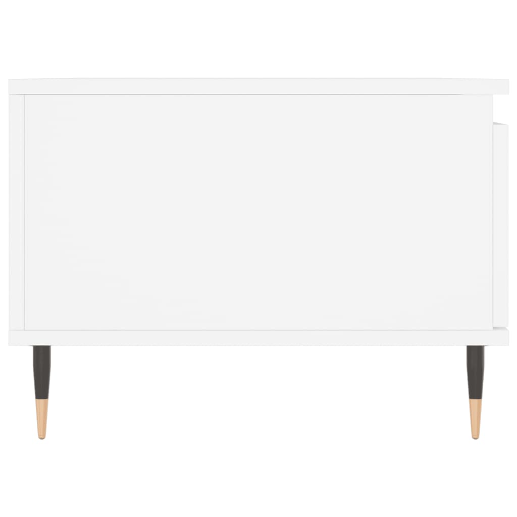 vidaXL Stolik kawowy, biały 90x50x36,5 cm, materiał drewnopochodny