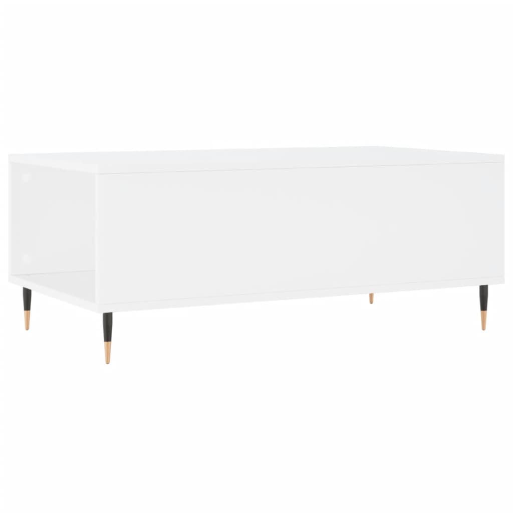 vidaXL Stolik kawowy, biały 90x50x36,5 cm, materiał drewnopochodny