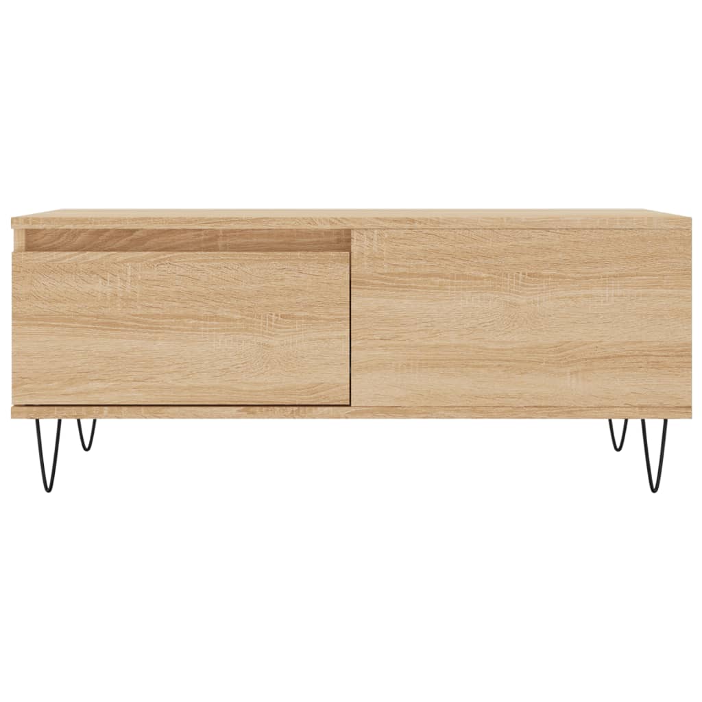 vidaXL Stolik kawowy, dąb sonoma 90x50x36,5 cm materiał drewnopochodny