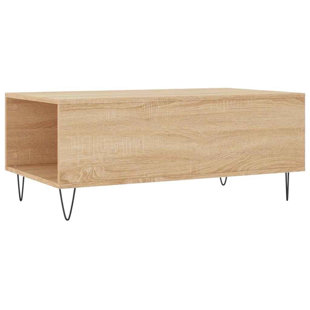 vidaXL Stolik kawowy, dąb sonoma 90x50x36,5 cm materiał drewnopochodny