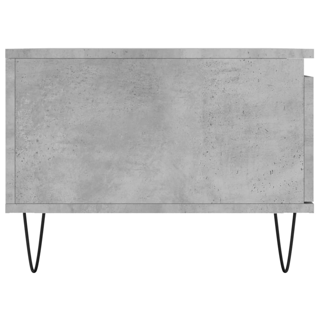 vidaXL Stolik kawowy, szarość betonu, 90x50x36,5 cm