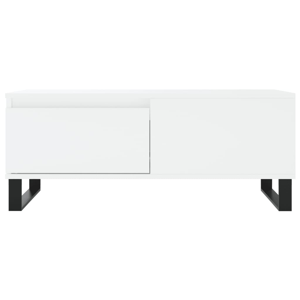 vidaXL Stolik kawowy, biały 90x50x36,5 cm, materiał drewnopochodny