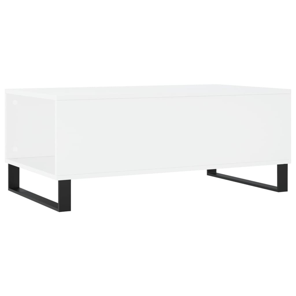 vidaXL Stolik kawowy, biały 90x50x36,5 cm, materiał drewnopochodny