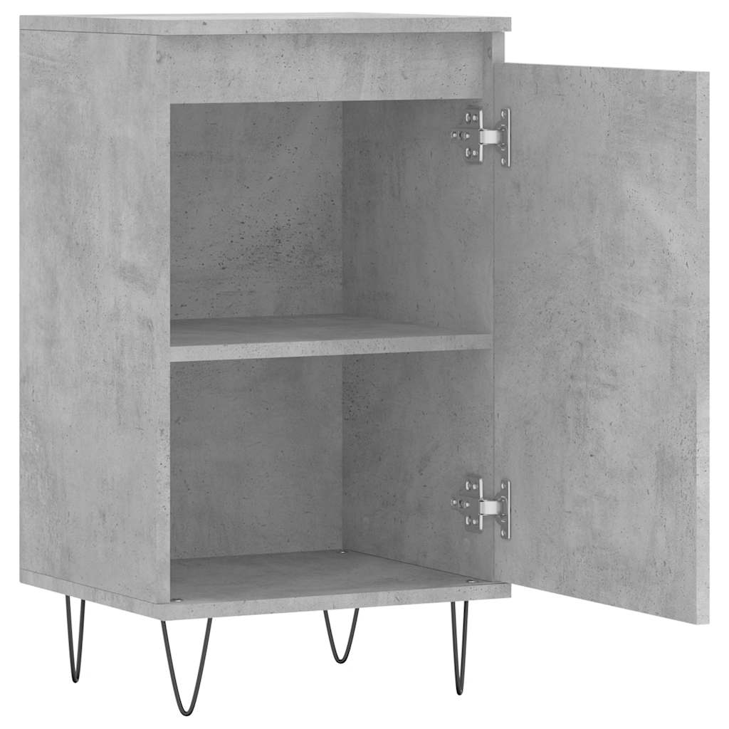 vidaXL Komoda, szarość betonu, 40x35x70 cm, materiał drewnopochodny