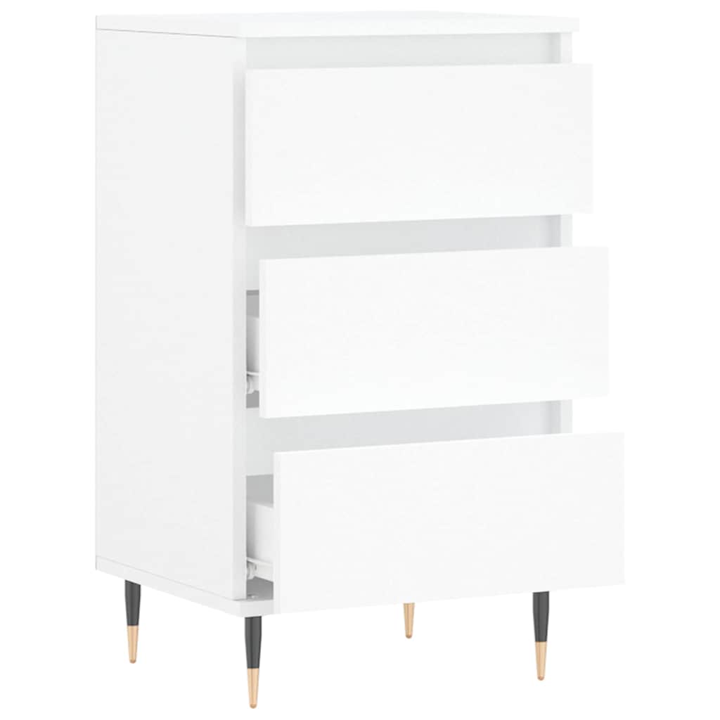 vidaXL Komoda, biała, 40x35x70 cm, materiał drewnopochodny