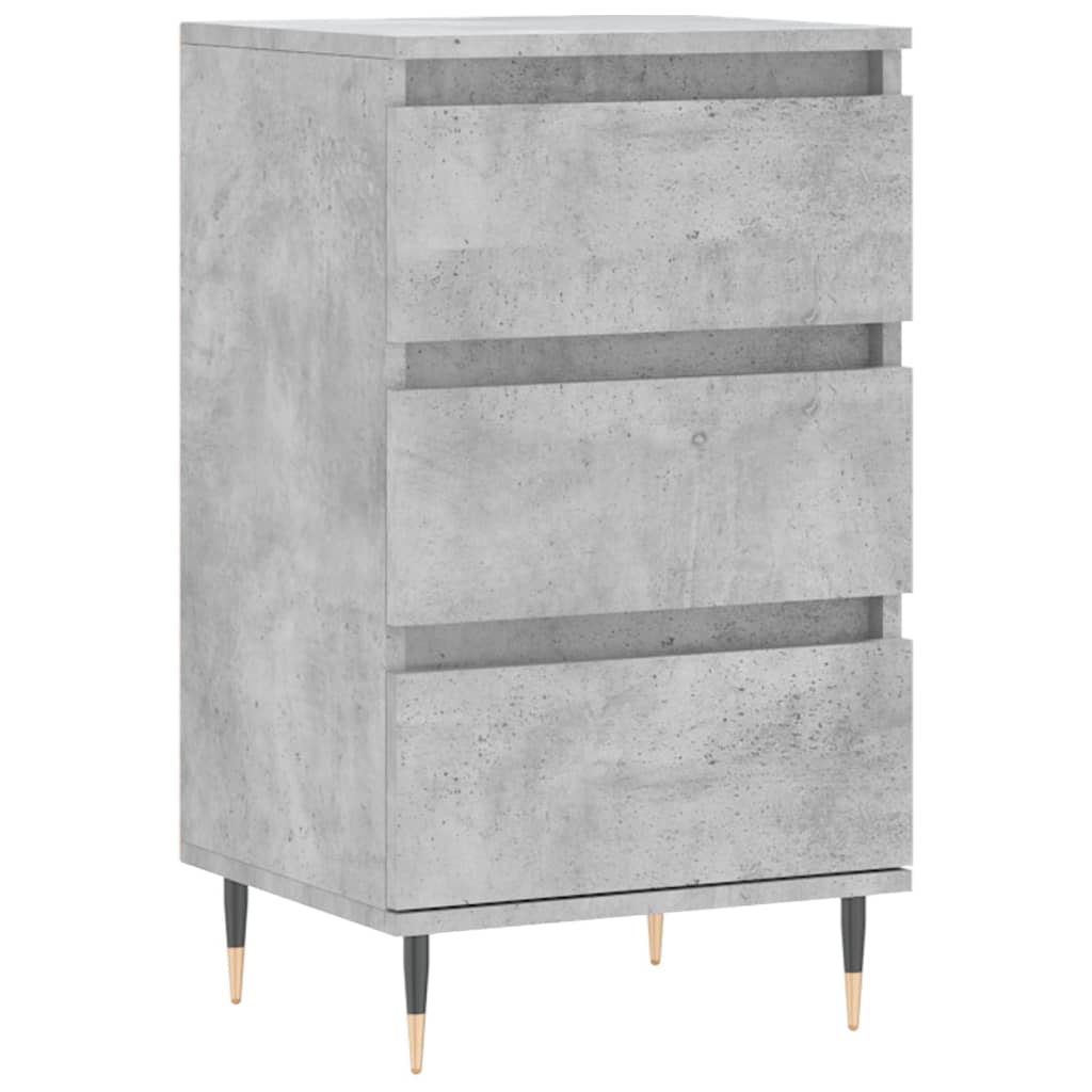 vidaXL Komoda, szarość betonu, 40x35x70 cm, materiał drewnopochodny