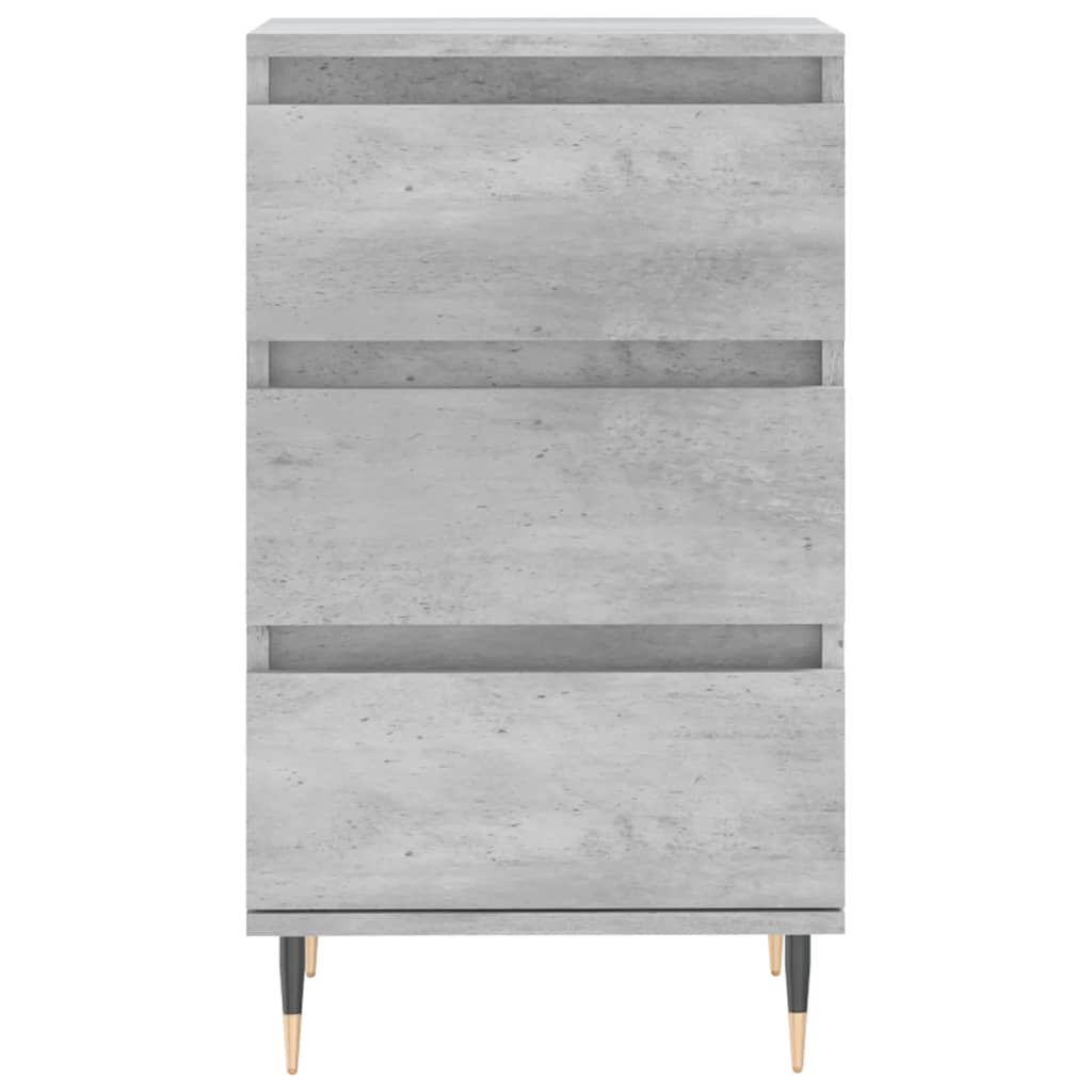 vidaXL Komoda, szarość betonu, 40x35x70 cm, materiał drewnopochodny