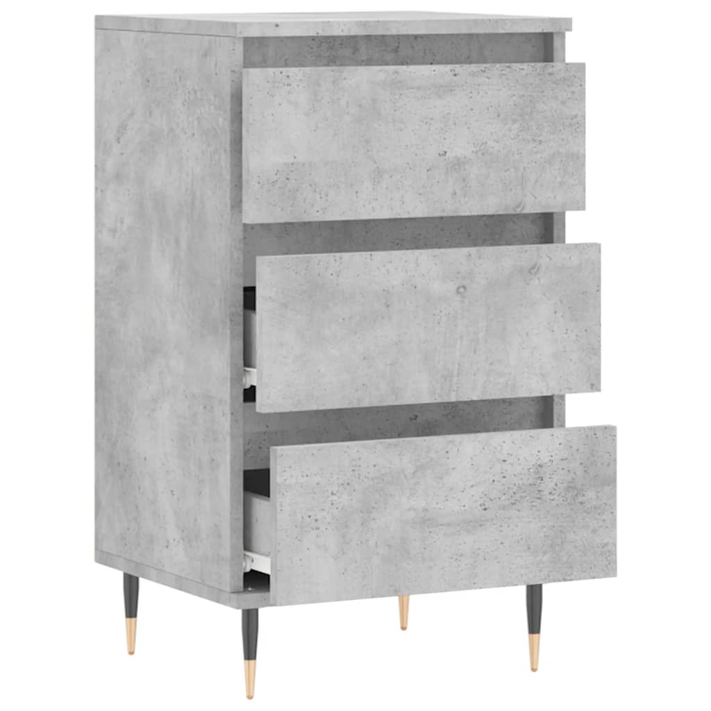 vidaXL Komoda, szarość betonu, 40x35x70 cm, materiał drewnopochodny