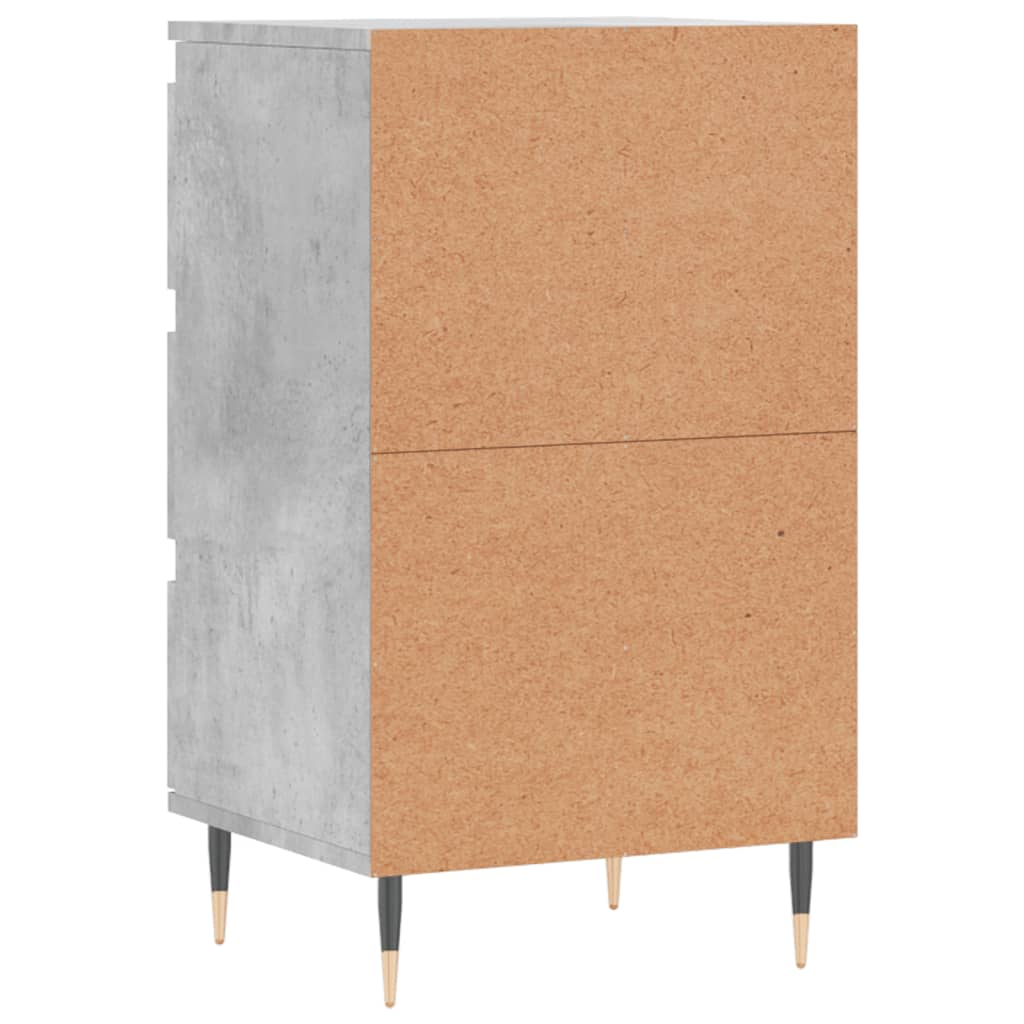 vidaXL Komoda, szarość betonu, 40x35x70 cm, materiał drewnopochodny