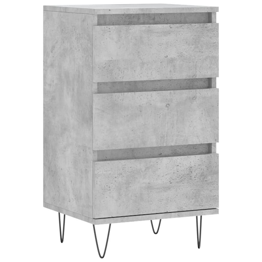 vidaXL Komoda, szarość betonu, 40x35x70 cm, materiał drewnopochodny