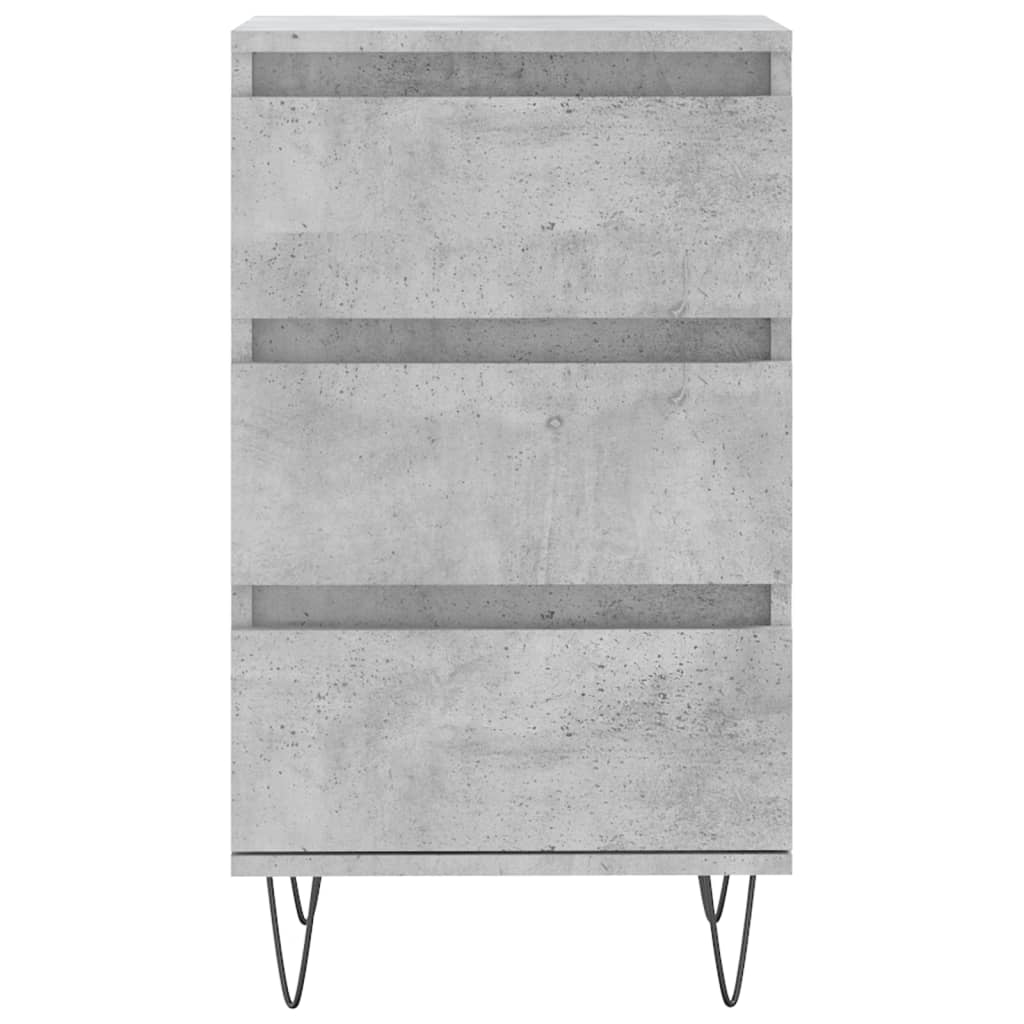 vidaXL Komoda, szarość betonu, 40x35x70 cm, materiał drewnopochodny
