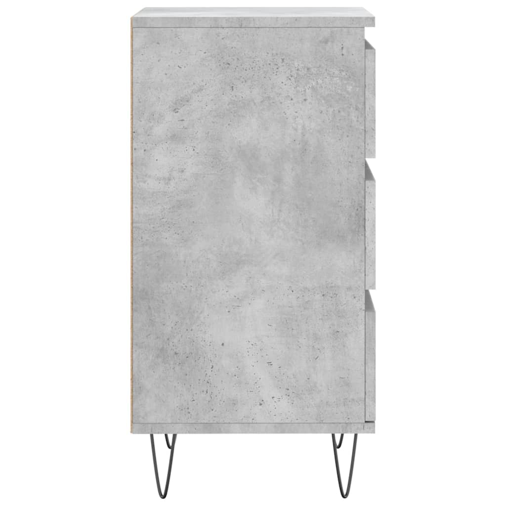 vidaXL Komoda, szarość betonu, 40x35x70 cm, materiał drewnopochodny