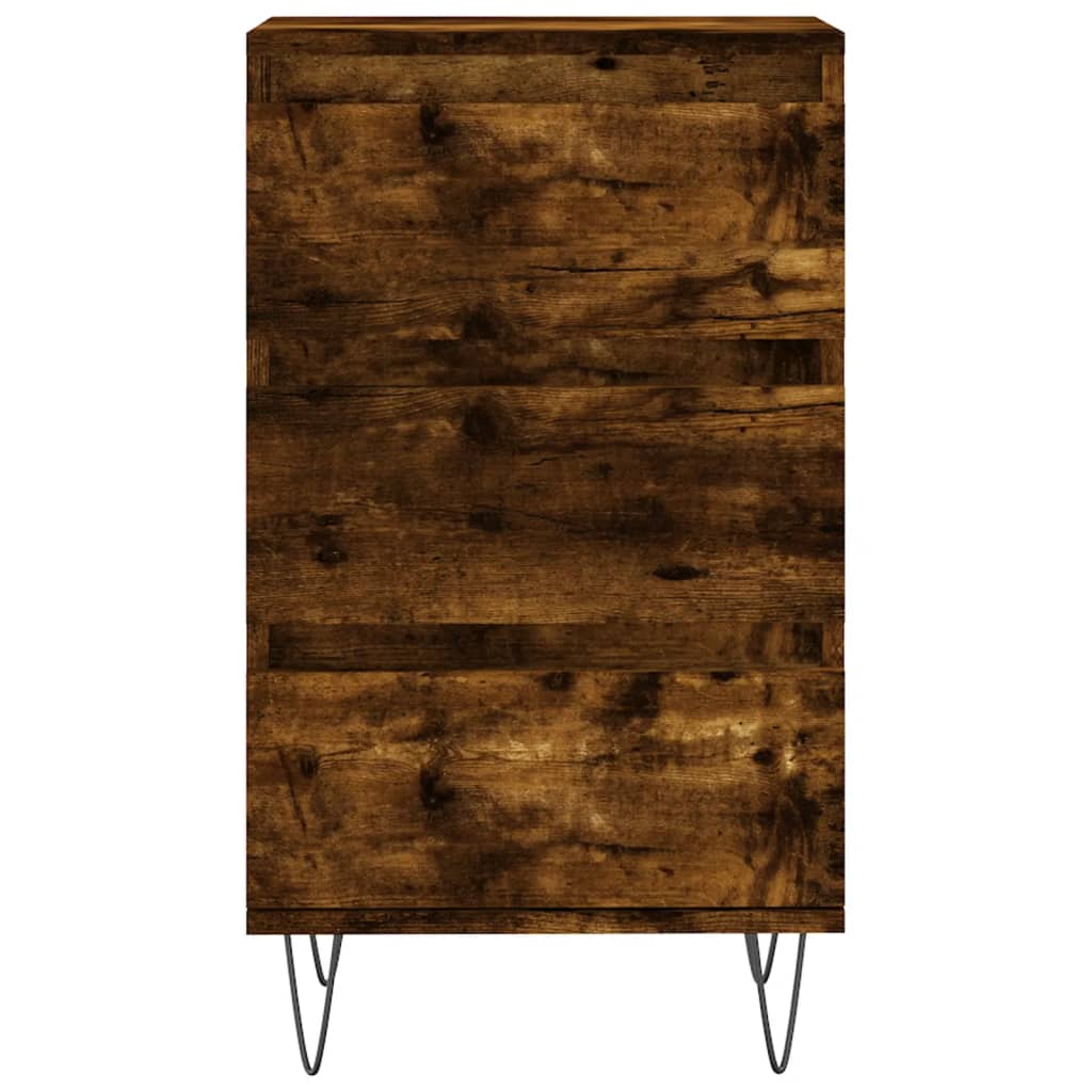 vidaXL Komoda, przydymiony dąb, 40x35x70 cm, materiał drewnopochodny
