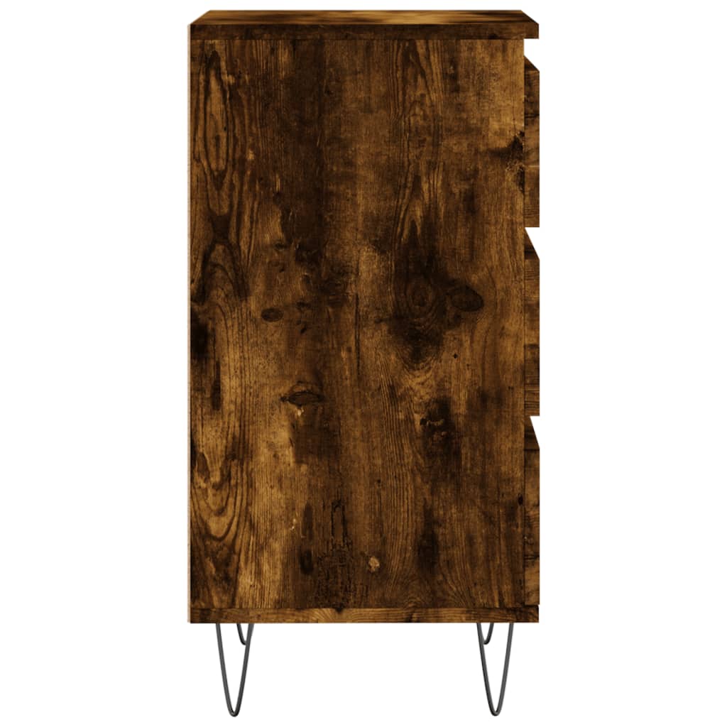 vidaXL Komoda, przydymiony dąb, 40x35x70 cm, materiał drewnopochodny