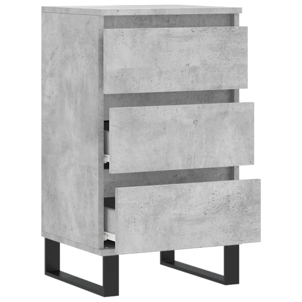 vidaXL Komoda, szarość betonu, 40x35x70 cm, materiał drewnopochodny