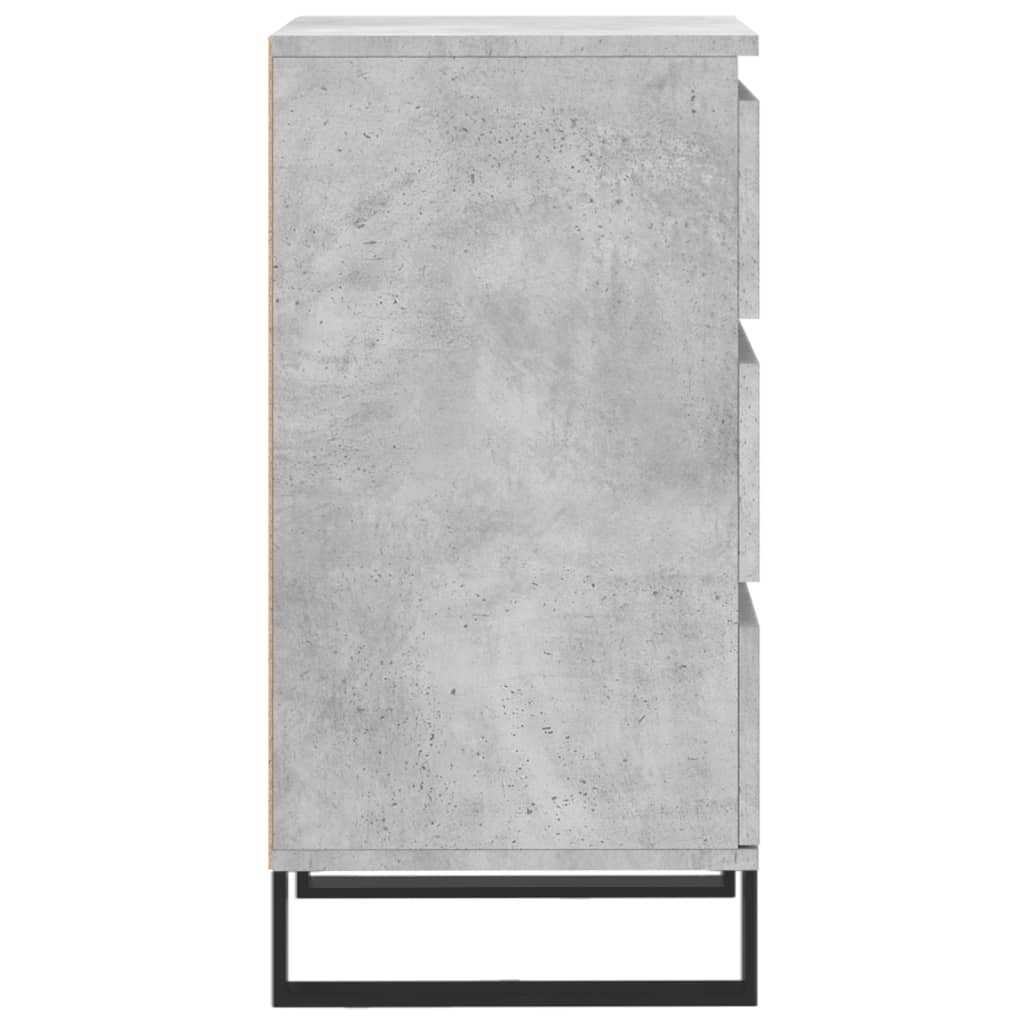 vidaXL Komoda, szarość betonu, 40x35x70 cm, materiał drewnopochodny