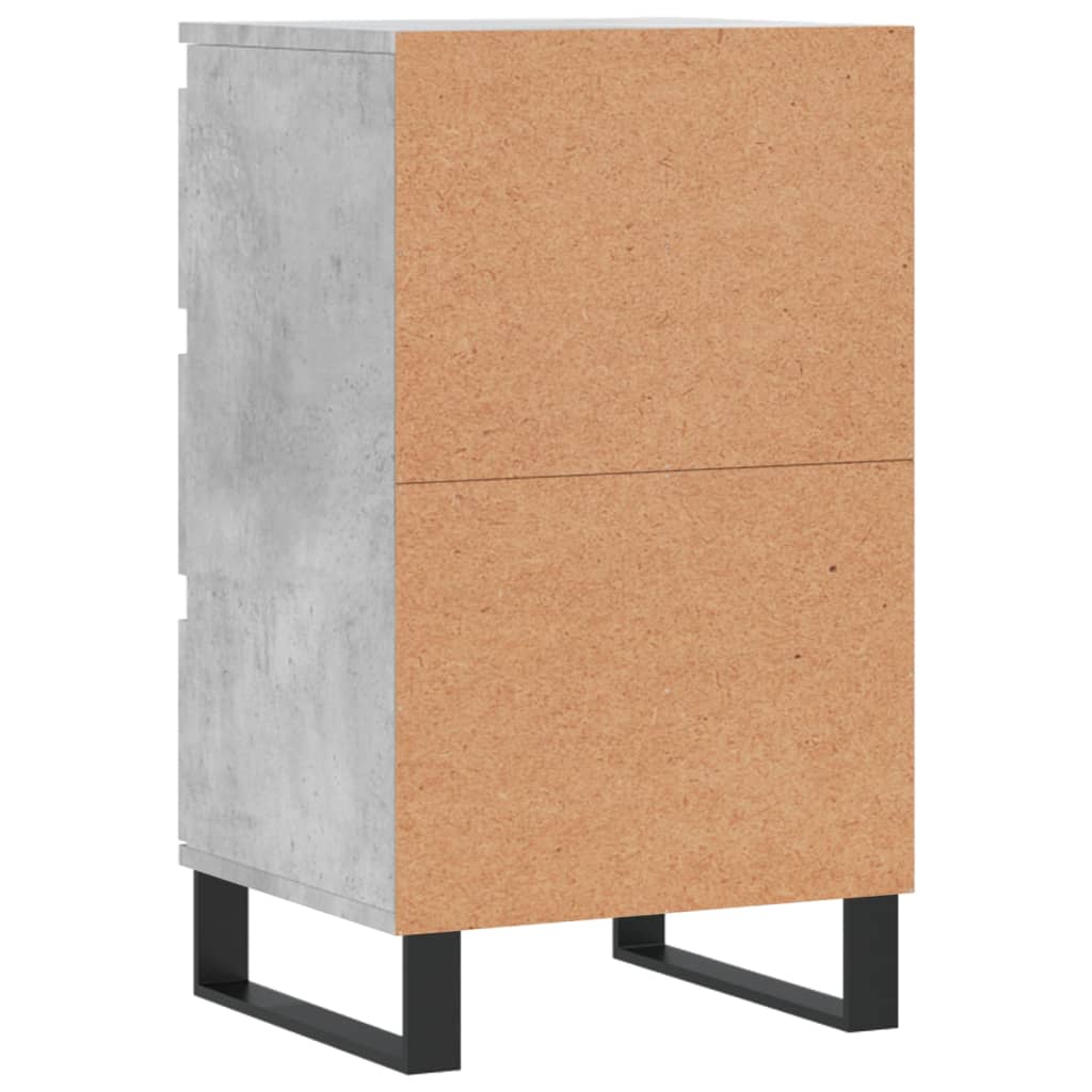 vidaXL Komoda, szarość betonu, 40x35x70 cm, materiał drewnopochodny
