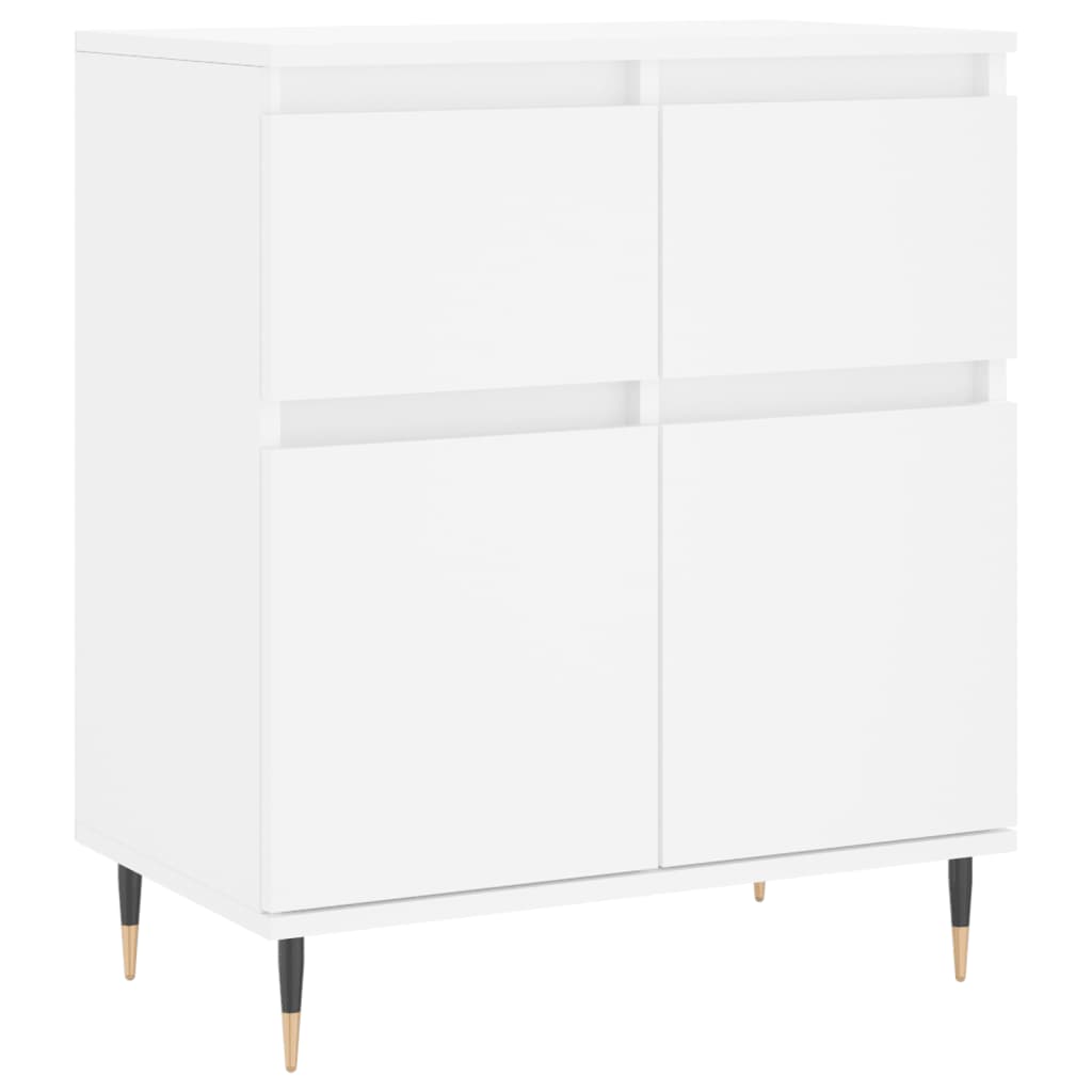 vidaXL Komoda, biała, 60x35x70 cm, materiał drewnopochodny