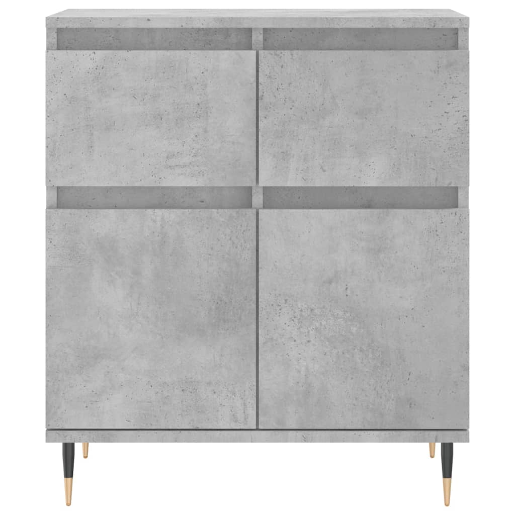 vidaXL Komoda, szarość betonu, 60x35x70 cm, materiał drewnopochodny