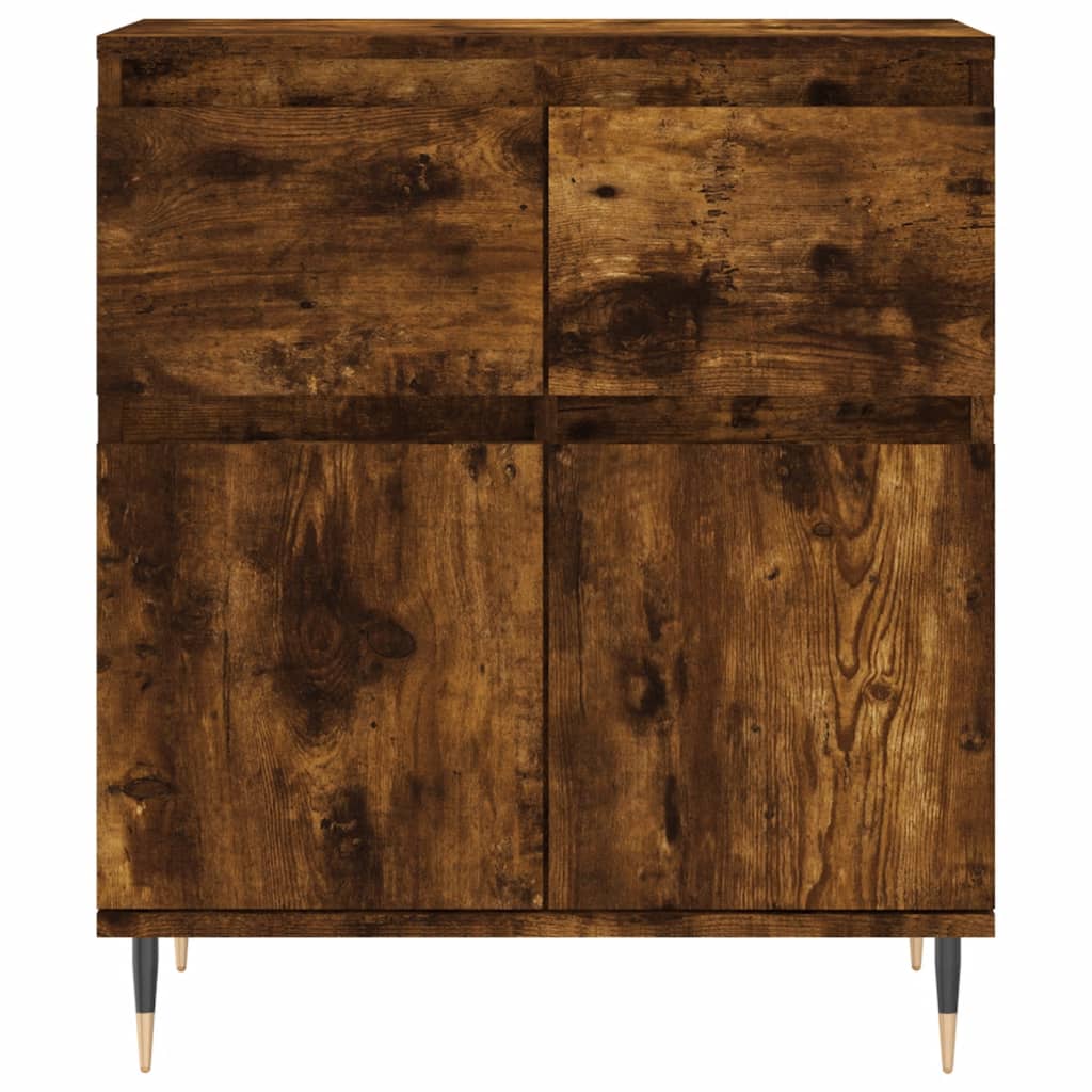 vidaXL Komoda, przydymiony dąb, 60x35x70 cm, materiał drewnopochodny