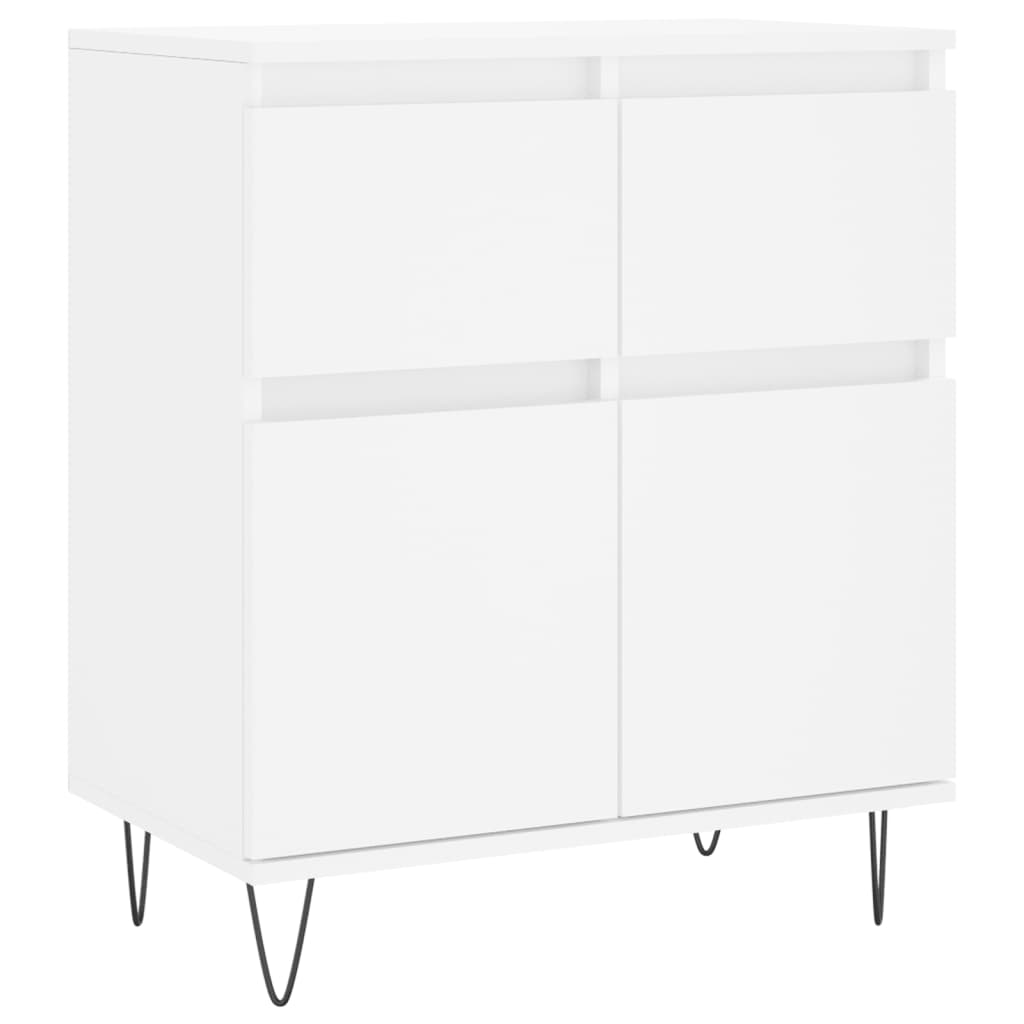 vidaXL Komoda, biała, 60x35x70 cm, materiał drewnopochodny