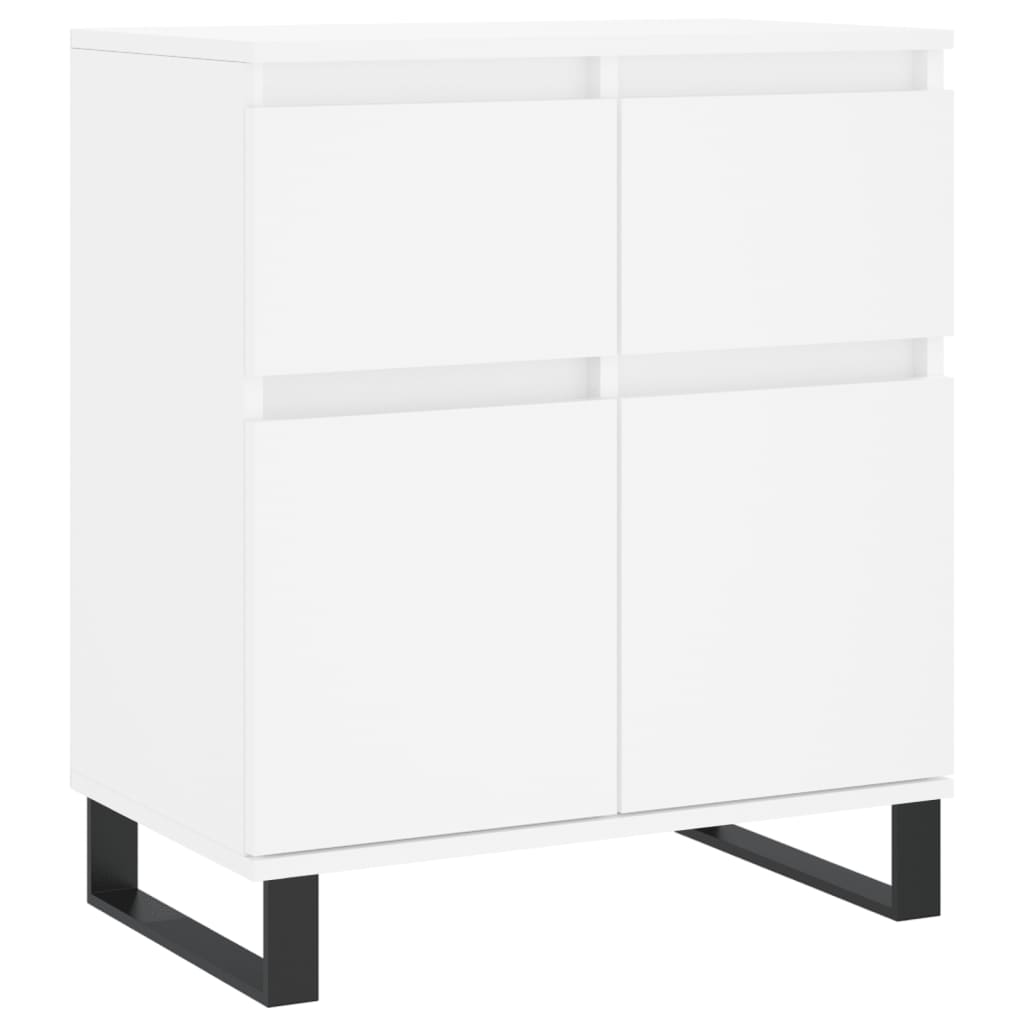 vidaXL Komoda, biała, 60x35x70 cm, materiał drewnopochodny