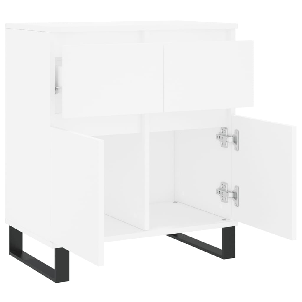 vidaXL Komoda, biała, 60x35x70 cm, materiał drewnopochodny