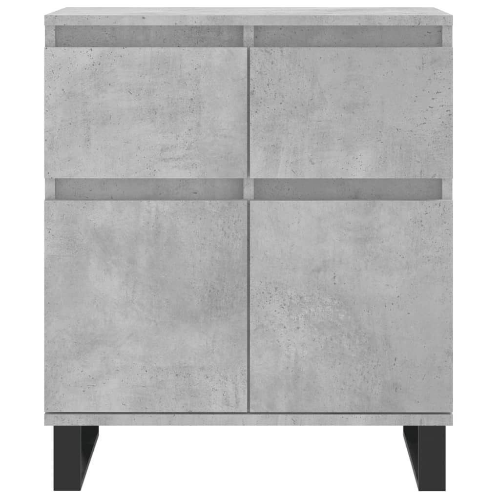 vidaXL Komoda, szarość betonu, 60x35x70 cm, materiał drewnopochodny