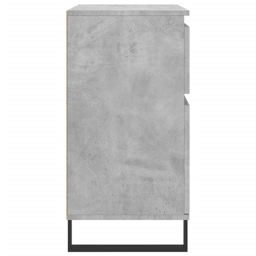vidaXL Komoda, szarość betonu, 60x35x70 cm, materiał drewnopochodny