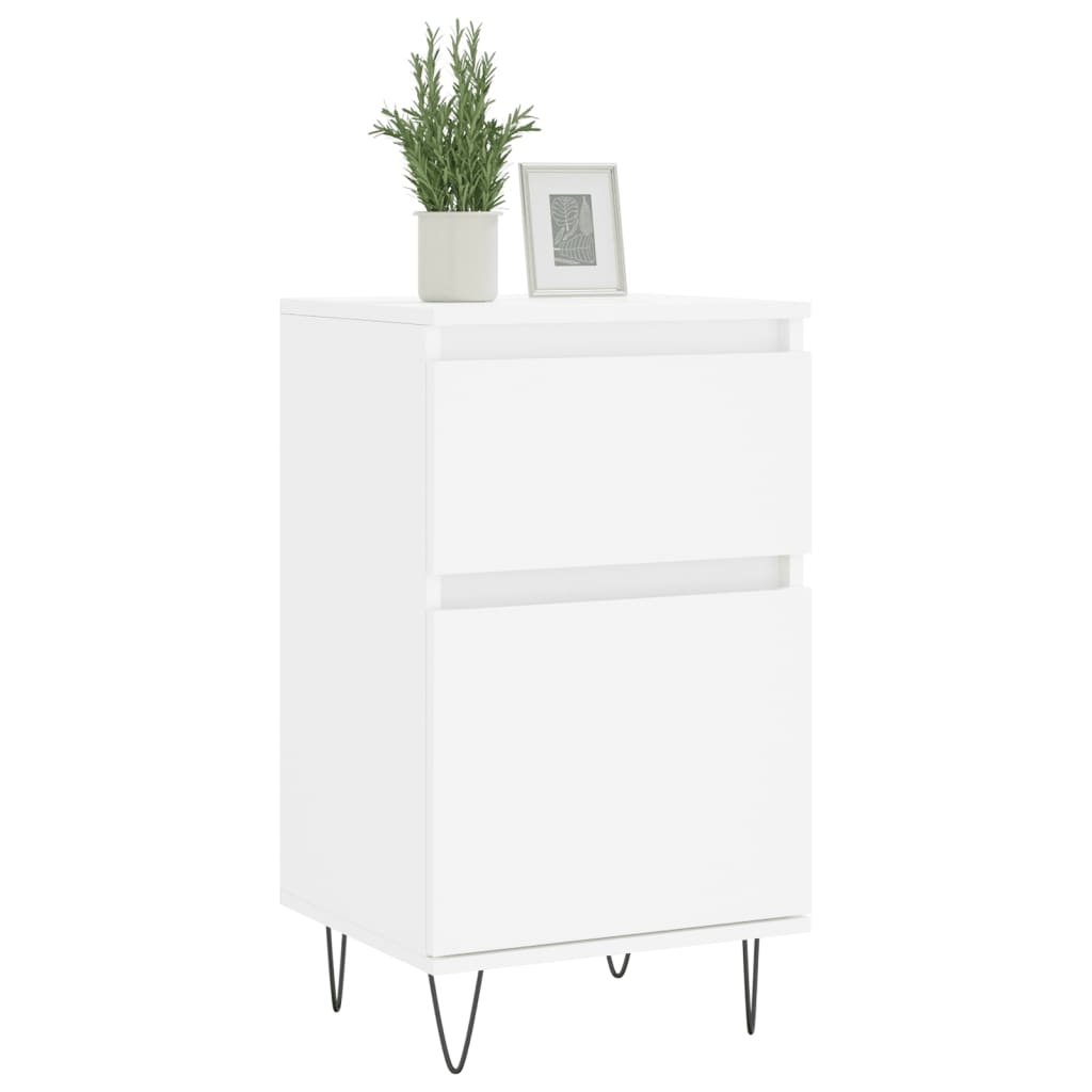 vidaXL Komoda, biała, 40x35x70 cm, materiał drewnopochodny