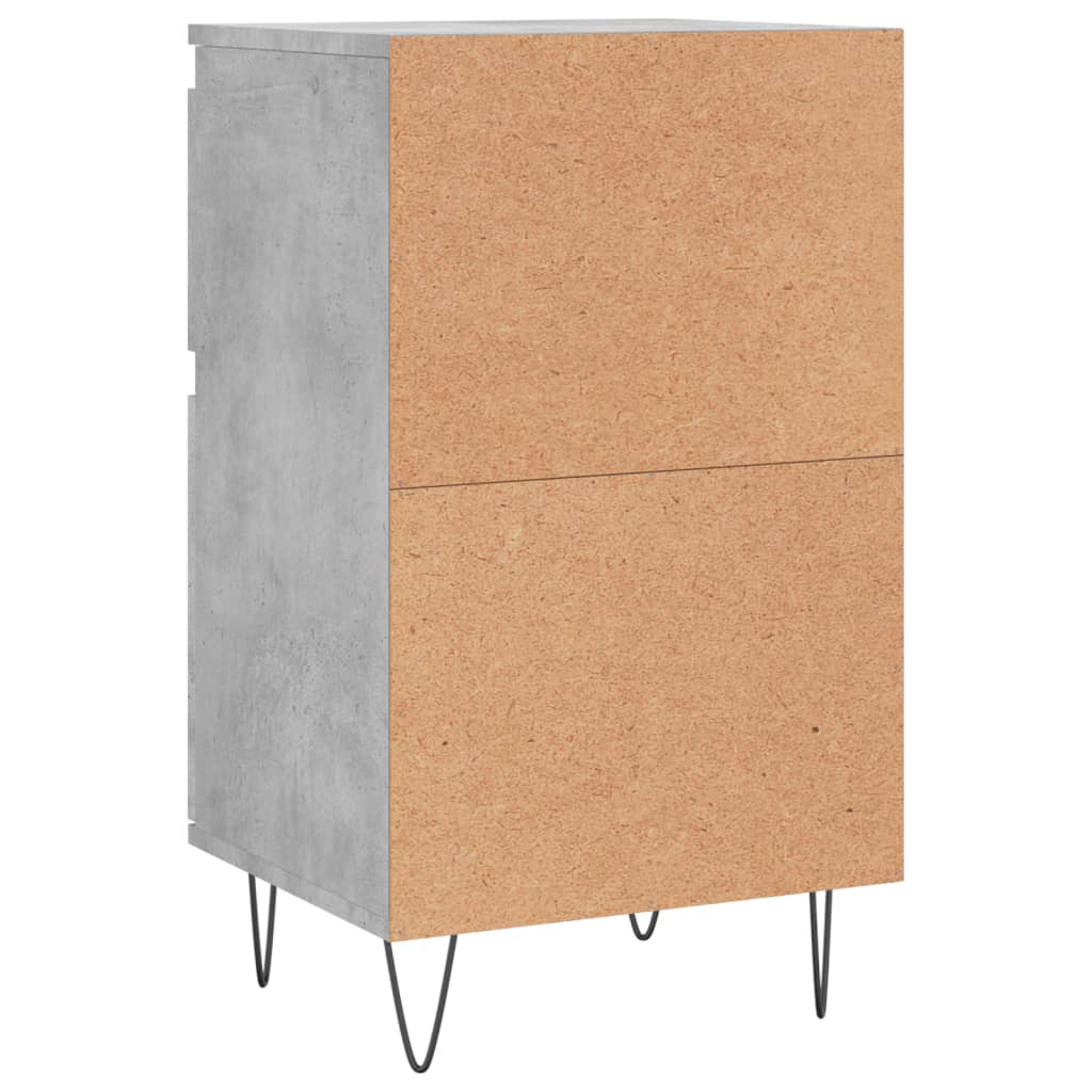 vidaXL Komoda, szarość betonu, 40x35x70 cm, materiał drewnopochodny