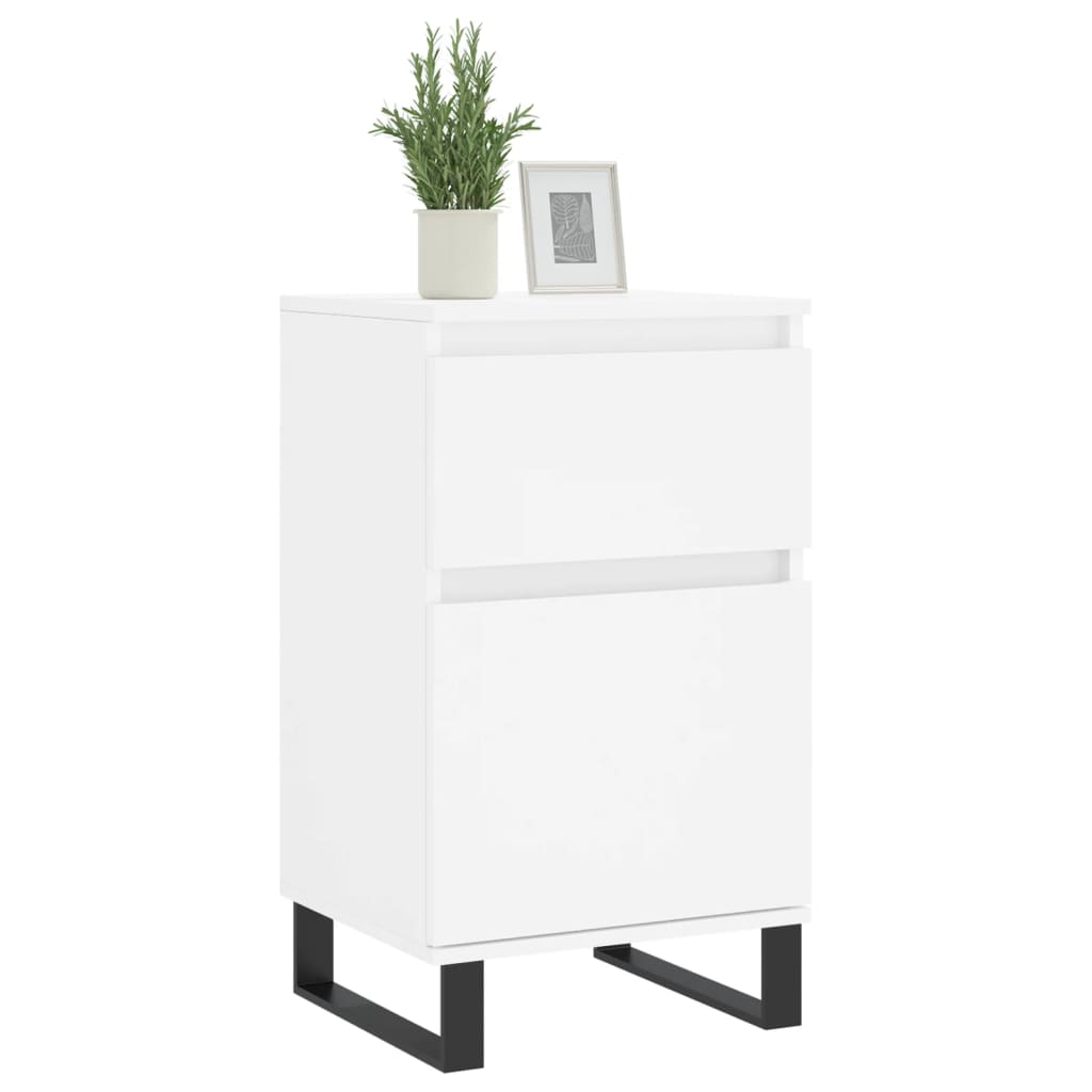 vidaXL Komoda, biała, 40x35x70 cm, materiał drewnopochodny