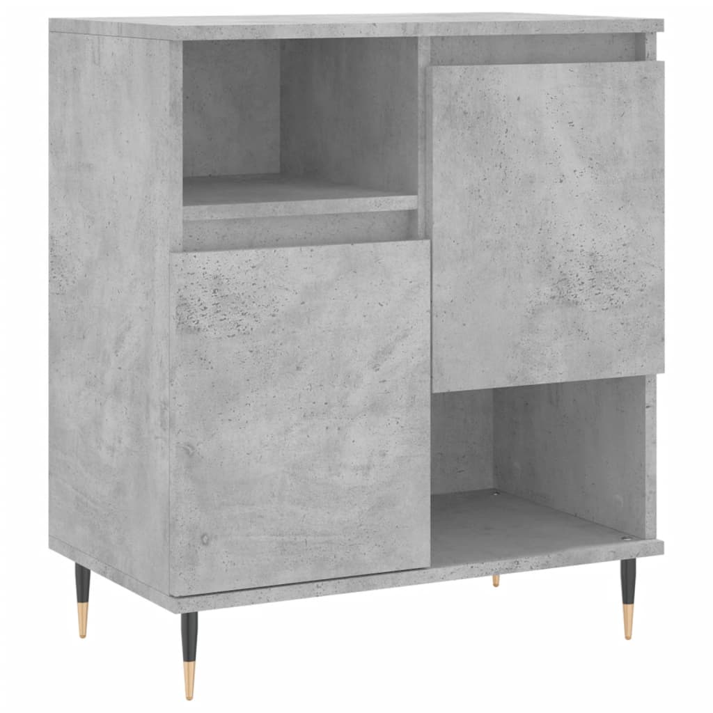 vidaXL Komoda, szarość betonu, 60x35x70 cm, materiał drewnopochodny