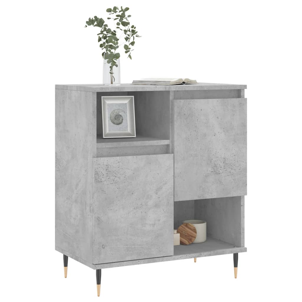 vidaXL Komoda, szarość betonu, 60x35x70 cm, materiał drewnopochodny
